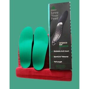 Spenco RX Arch Support Insoles – Fits Any Shoe, Odor Resistant, New, Damaged Box